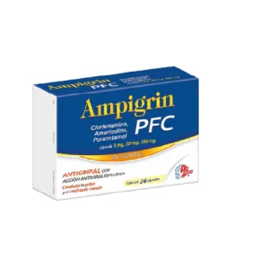 AMPIGRIN PFC 50/3/300MG CAP C/24 *COL* CAJA N
