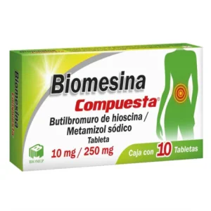 BIOMESINA COMP 10/250MG GRAGEAS C/10 *BMP*