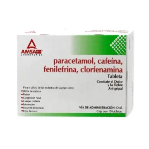 PARACETAMOL/CAFEINA/FENILEFRINA/CLORFENAMINA TAB C/10 *ANT*