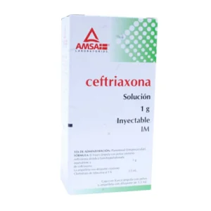 CEFTRIAXONA 1GR/3.5ML SOL INY I.M. C/1 *ANT*PE