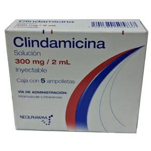 CLINDAMICINA 300MG/2ML SOLUC INY C/5 *ALP*