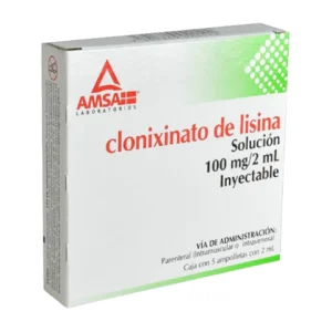 CLONIXINATO DE LISINA 100MG/2ML SOL INY C/5 *ANT*