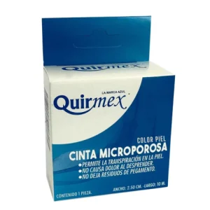 CINTA MICROPORE 2.5CMX10MTS C/1 *QRM* COLOR PIEL