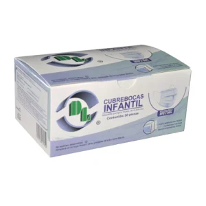 CUBREBOCAS TRES PLIEGOS CAJA C/50 *DEN* INFANTIL