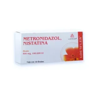 METRONIDAZOL,NISTATINA 500/100000UI OVULOS(VANESTRIN) C/10 *LOE*+