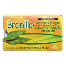BRONILIP 2.5G CARAMELO CAJA C/10 *NTX* SIN AZUCAR