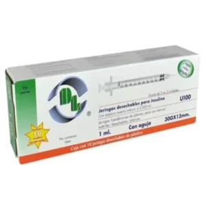 JERINGA VERDE 1ML (30X13MM) CAJA C/10 *DEN*