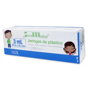 JERINGA AZUL 3ML.(23X25MM) C/5 *JAY