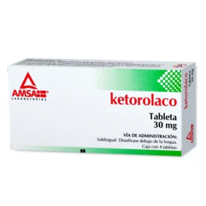 KETOROLACO 30MG TAB SL C/4 *ANT* L