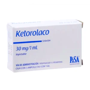 KETOROLACO 30MG/1ML SOL INY C/3 *PIS*