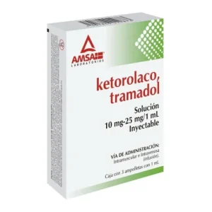 KETOROLACO/TRAMADOL 10/25MG/1ML SOL INY C/3 *ANT* L