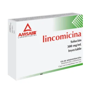 LINCOMICINA 300MG/1ML SOL INY C/6 *ANT*(AMSALINOX)