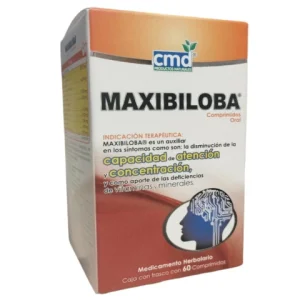 MAXIBILOBA 250/40/120.24/20/13.73/0.533/0.340/.450MG/0.533MCG COMP. C/60 *CMD*