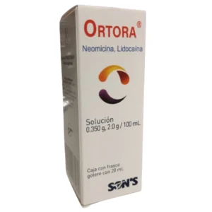 ORTORA 0.350G,2.0G/100ML SOL GTS OTICO FCO 20ML*QSO* PE