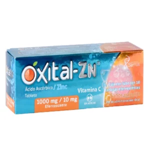 OXITAL- ZN 1GR/10MG TAB.EFERV. C/10 *SRR* N SABOR NARANJA R