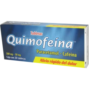 QUIMOFEINA 500/50MG TAB C/20 *QYF*