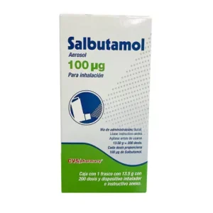 SALBUTAMOL 100MCG AEROSOL 200 DOSIS *VTY* 13.50GR