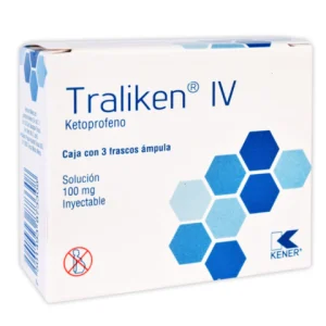 TRALIKEN IV 100MG SOLUC INY C/3 *KNR*