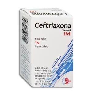 CEFTRIAXONA 1GR/3.5ML SOL INY I.M. C/1 *COL* TRAXICOLL SIN JERINGA