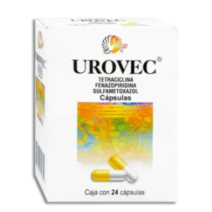 UROVEC 50/250/125MG CAP C/24 *COL*