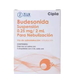 BUDESONIDA 0.250MG/2ML AMP C/5 *ZEU* P/NEBULIZAR