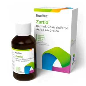ZARTID 8000/1500UI/80MG SOLUC 15ML *NUC*